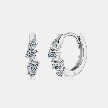 925 Sterling Silver Moissanite Earrings-Drazelle Store