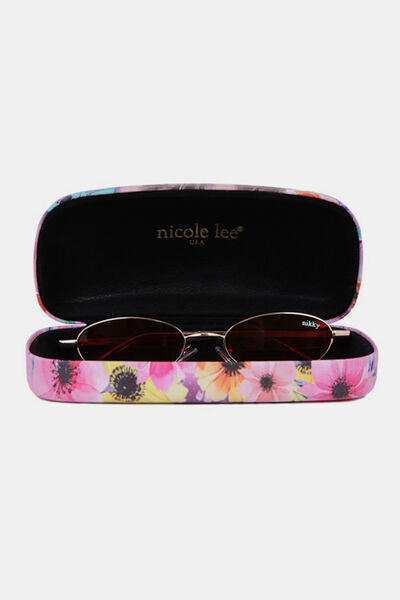 Nicole Lee USA Metal Frame Finley Oval Sunglasses - Drazelle Store