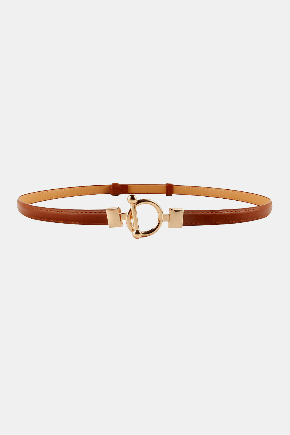 Toggle Buckle Skinny PU Belt - Drazelle Store