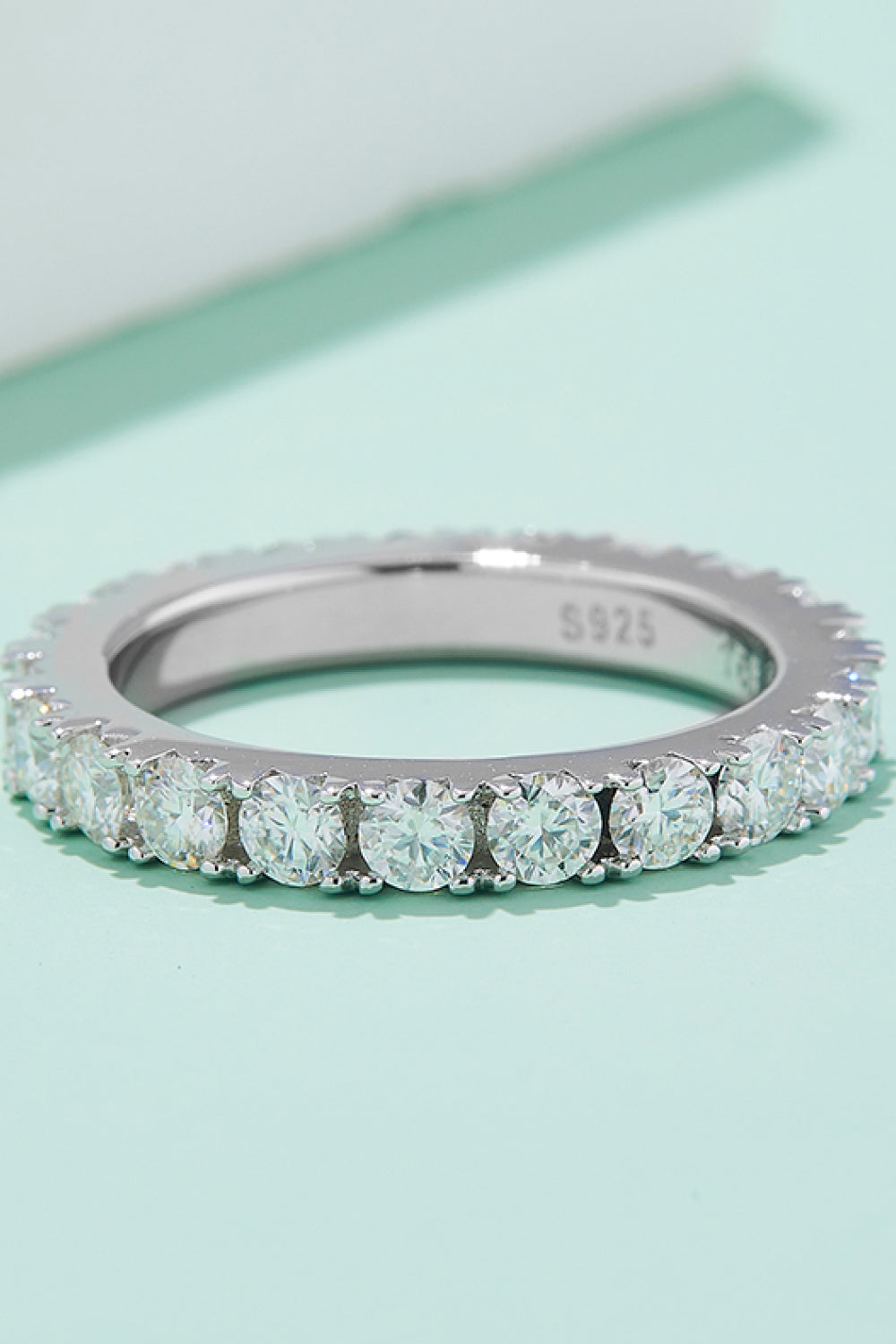 2.3 Carat Moissanite 925 Sterling Silver Eternity Ring - Drazelle Store