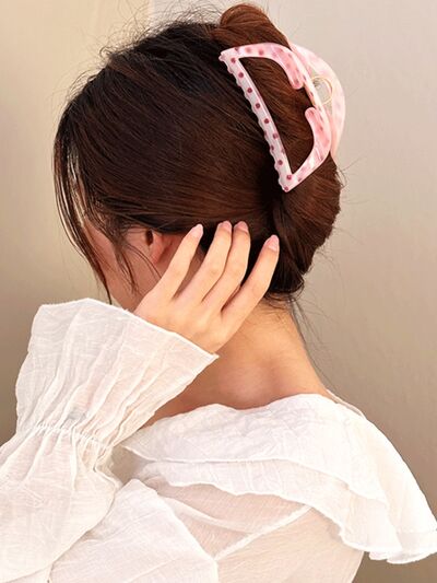 PC Polka Dot Hair Claw Clip - Drazelle Store