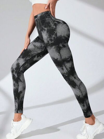 Tie-Dye High Waist Active Leggings - Drazelle Store