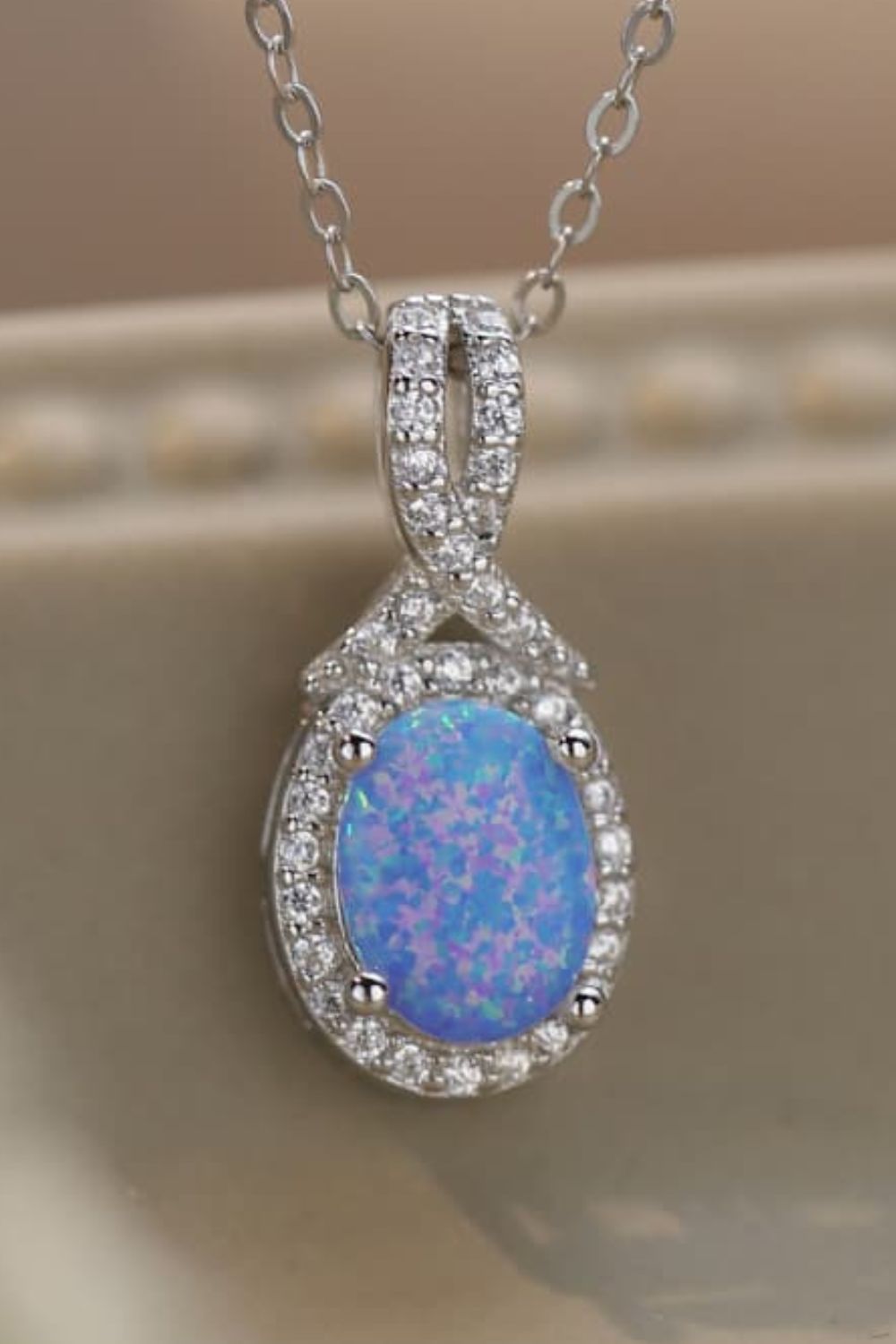 Feeling My Best Opal Pendant Necklace - Drazelle Store