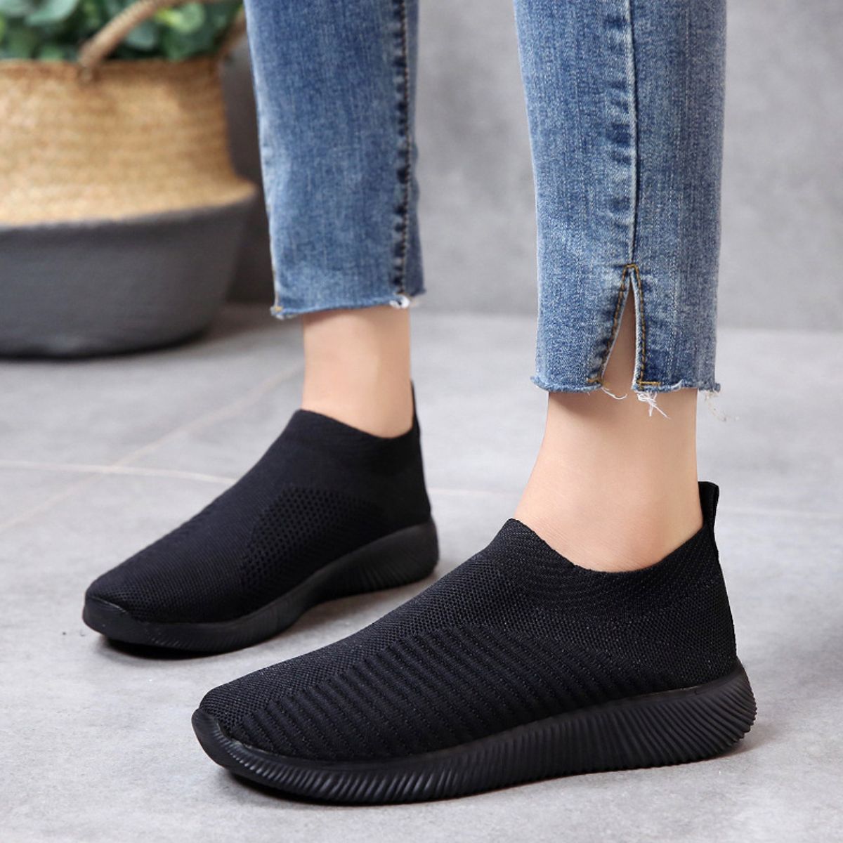 Breathable Mesh Slip-On Athletic - Drazelle Store