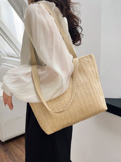 Straw Woven Tote Bag - Drazelle Store