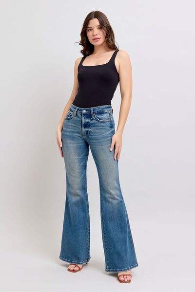 Judy Blue MR Tummy Control Vintage Wash Jeans - Drazelle Store