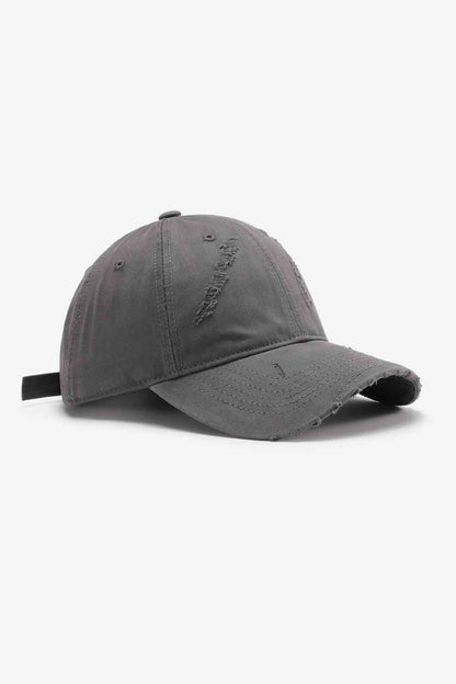 Distressed Adjustable Baseball Cap - Drazelle Store