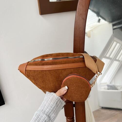 Small Corduroy Sling Bag - Drazelle Store