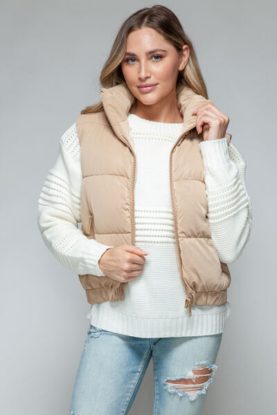 Snobbish Fine Fur Lining Quilted Vest - Drazelle Store