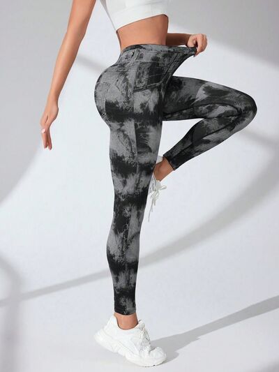 Tie-Dye High Waist Active Leggings - Drazelle Store