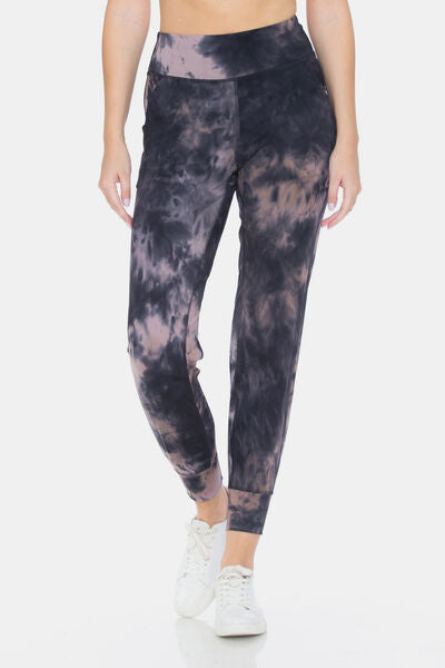 Leggings Depot Tie-Dye High Waist Cropped Leggings - Drazelle Store