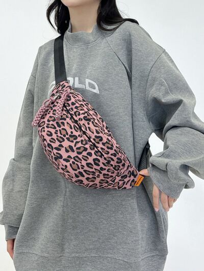 Leopard Nylon Crossbody Bag - Drazelle Store