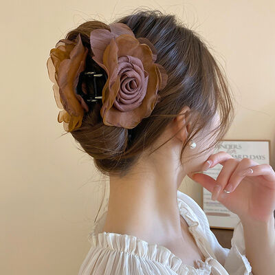 Flower Acrylic Hair Claw Clip - Drazelle Store