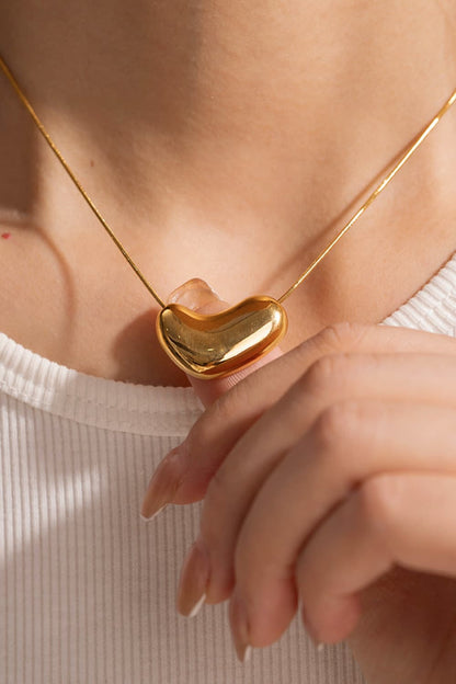 Heart Shape Pendant Necklace - Drazelle Store