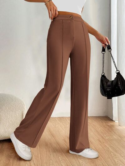 High Waist Wide Leg Pants - Drazelle Store