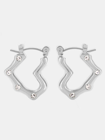 Stainless Steel Heart Earrings -Drazelle Store