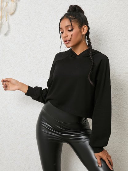 Lace-Up Long Sleeve Hoodie - Drazelle Store