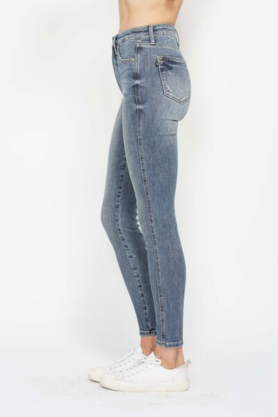 Judy Blue Contrast Wash Skinny Jeans - Drazelle Store