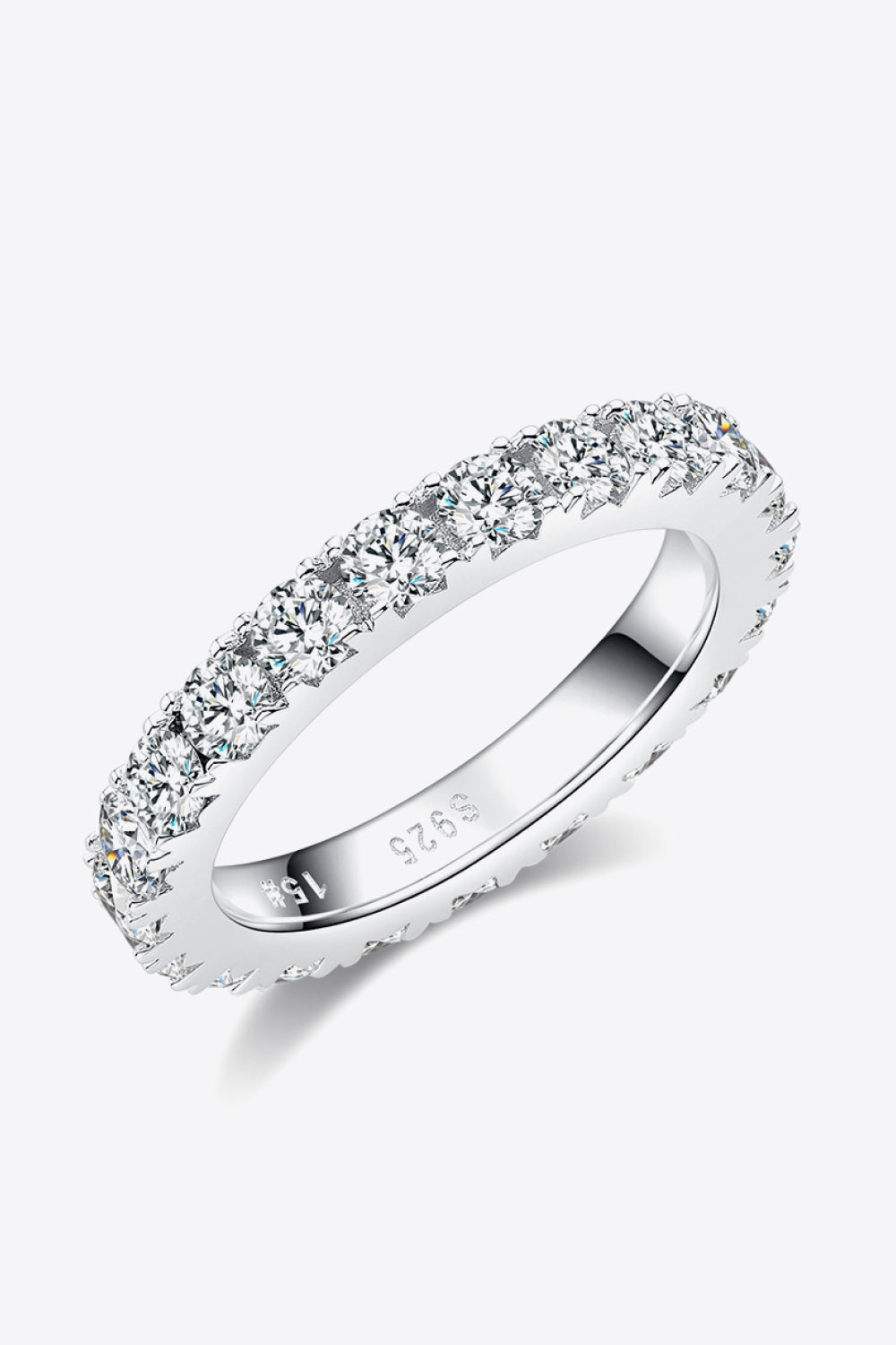 2.3 Carat Moissanite 925 Sterling Silver Eternity Ring - Drazelle Store