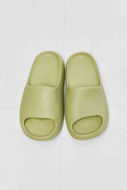 NOOK JOI In My Comfort Zone Slides in Green - Drazelle Store