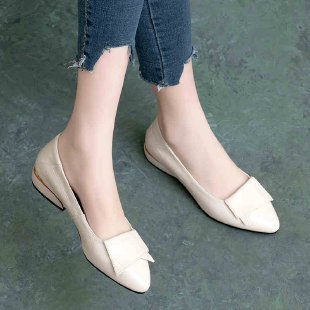 Pumps Women's Chunky Heel Soft Bottom Leather - Drazelle Store