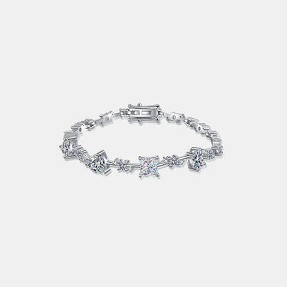 6.2 Carat Moissanite 925 Sterling Silver Bracelet - Drazelle Store