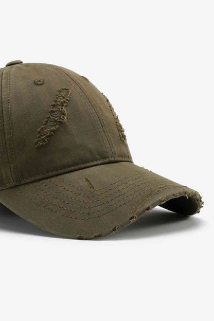 Distressed Adjustable Baseball Cap - Drazelle Store