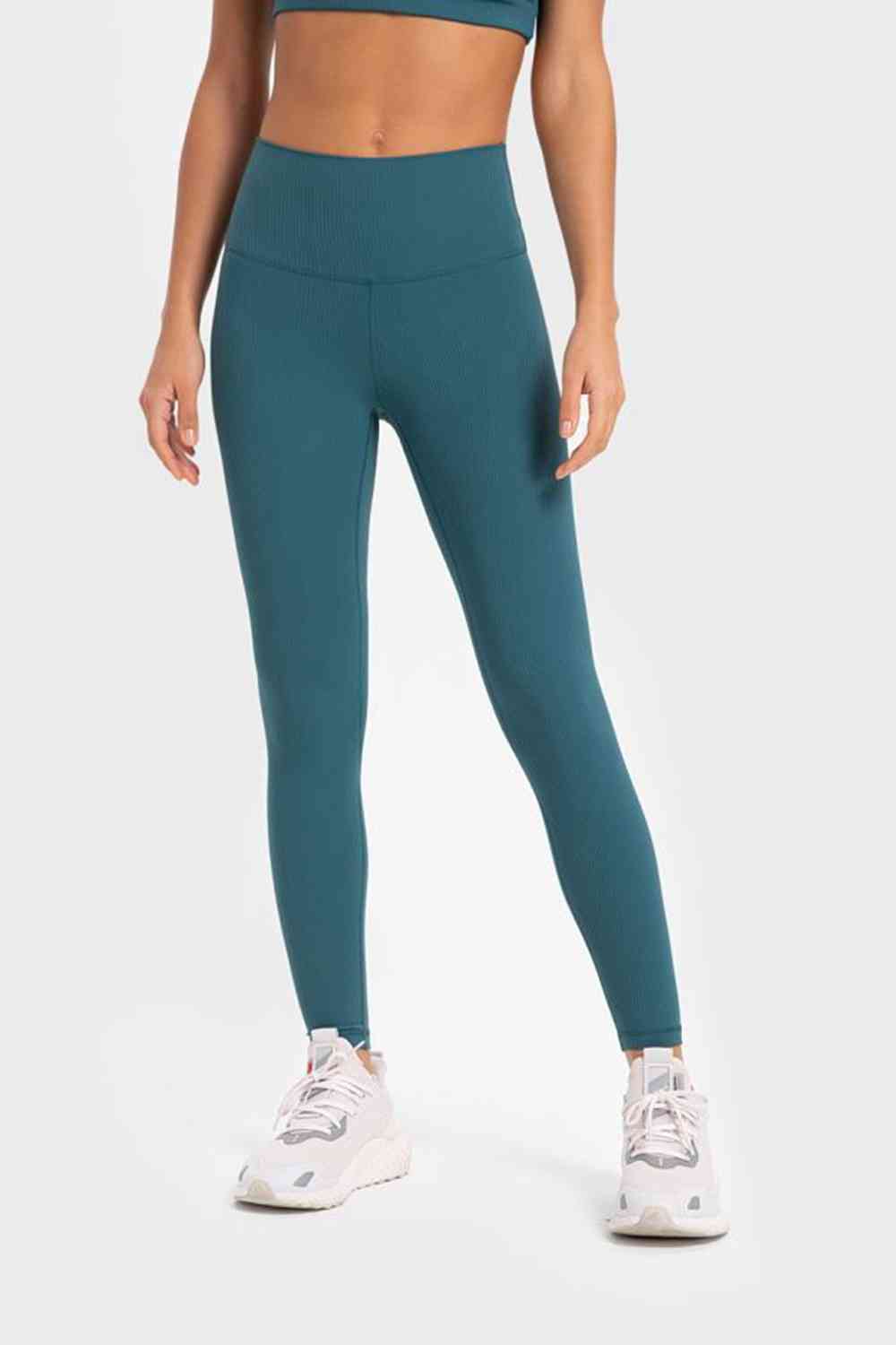 Millennia Highly Stretchy Wide Waistband Yoga Leggings - Drazelle Store