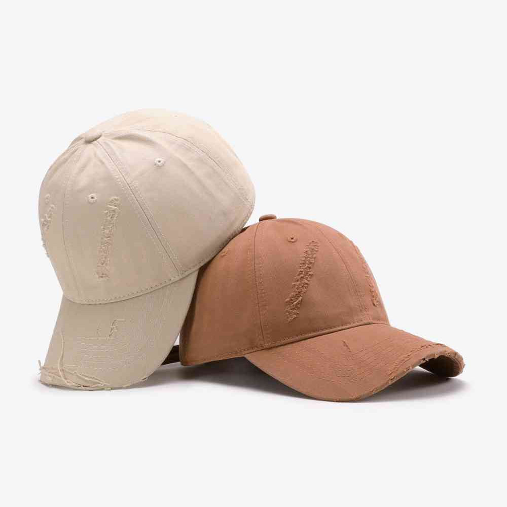 Distressed Adjustable Baseball Cap - Drazelle Store