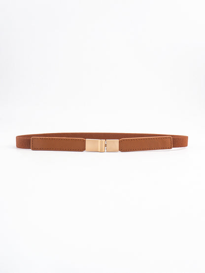 PU Elastic Skinny Belt - Drazelle Store