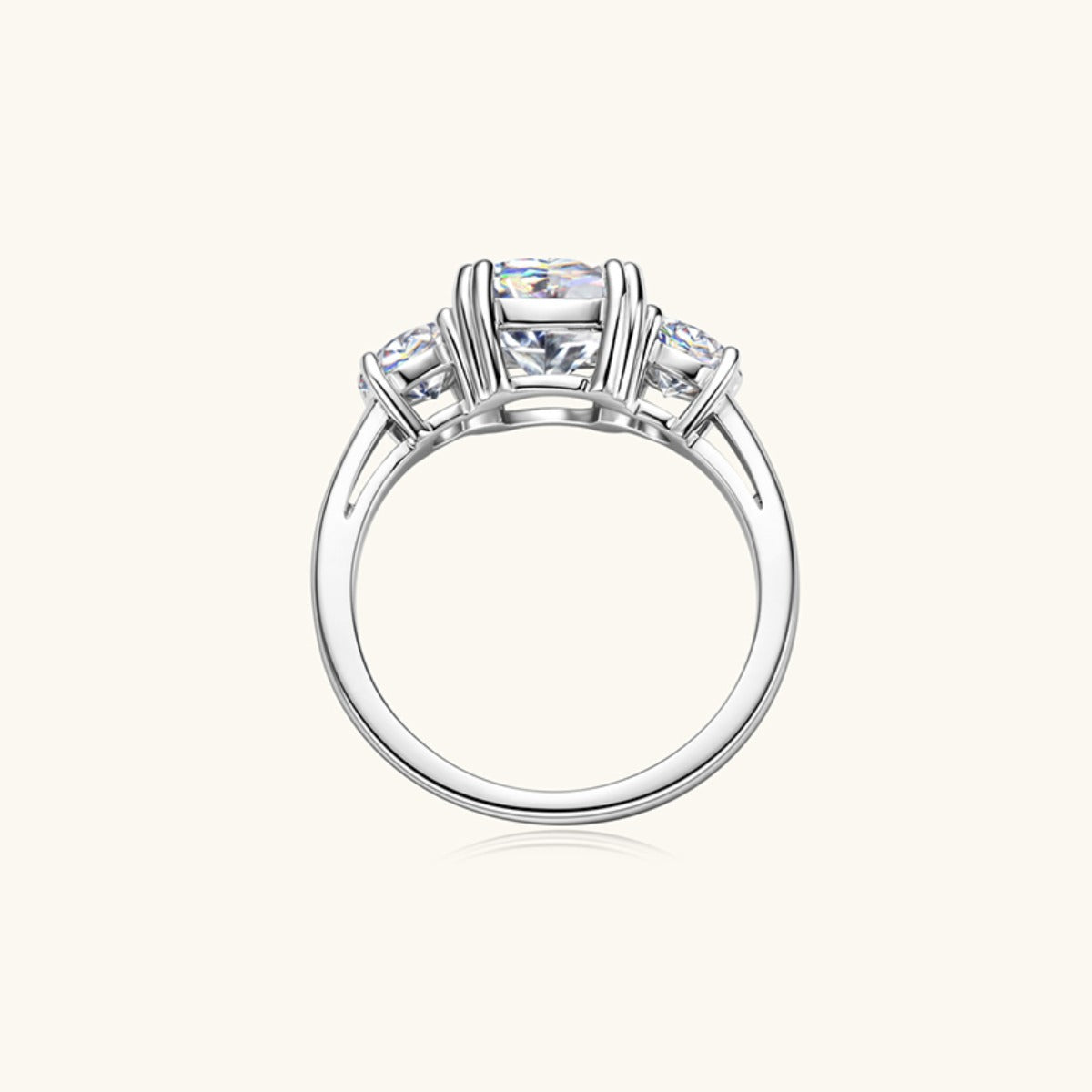 3.5 Carat Moissanite 925 Sterling Silver Ring - Drazelle Store