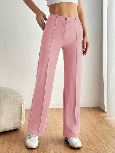 High Waist Wide Leg Pants - Drazelle Store