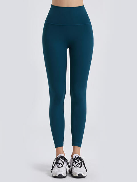 Wide Waistband Sports Leggings - Drazelle Store