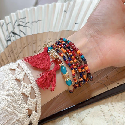 Tassel Rice Bead Bracelet - Drazelle Store