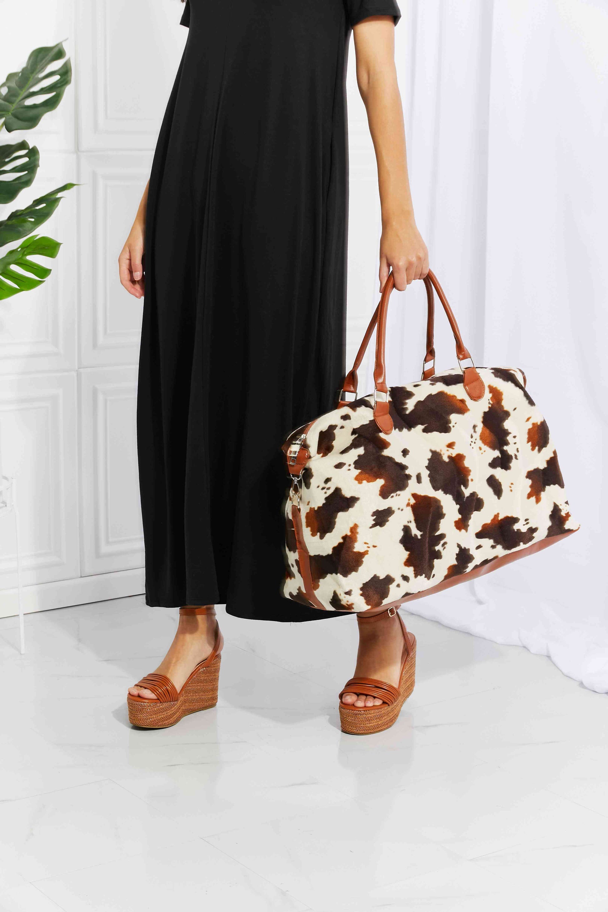 Animal Print Plush Weekender Bag - Drazelle Store