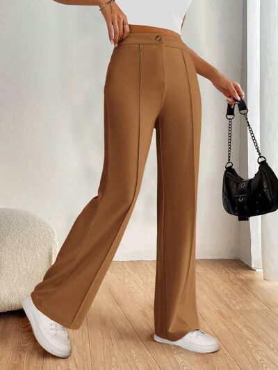 High Waist Wide Leg Pants - Drazelle Store