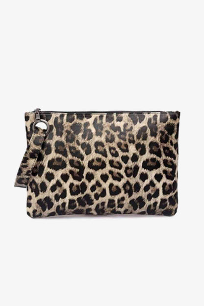 Leopard PU Leather Clutch - Drazelle Store