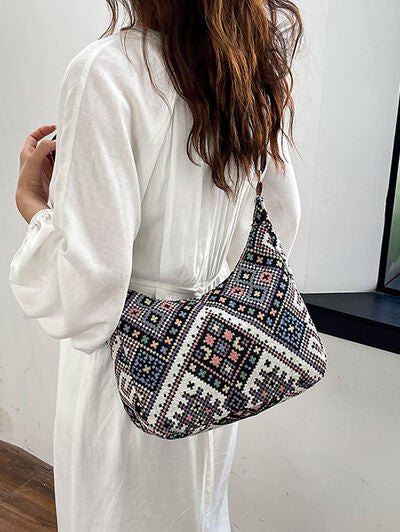 Geometric Adjustable Strap Crossbody Bag - Drazelle Store