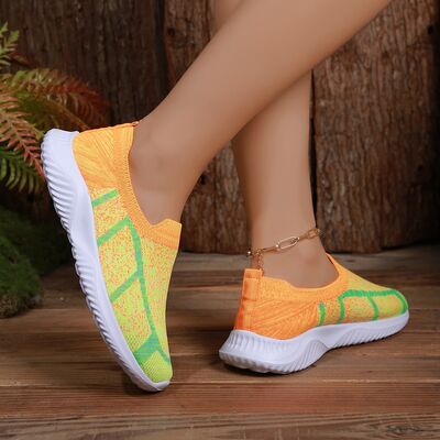 Breathable Mesh Round Toe Sneakers - Drazelle Store