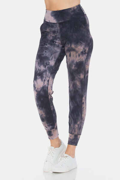 Leggings Depot Tie-Dye High Waist Cropped Leggings - Drazelle Store