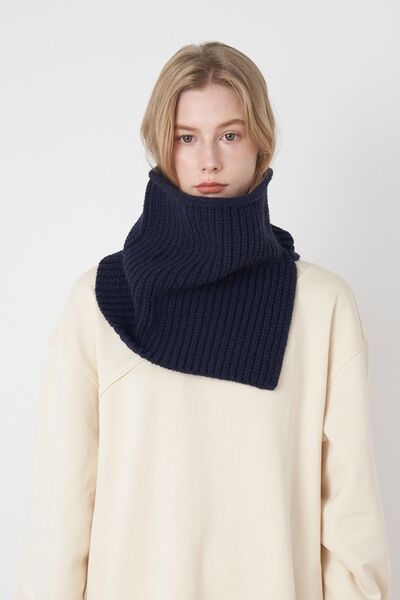 Slit Pullover Knit Scarf - Drazelle Store