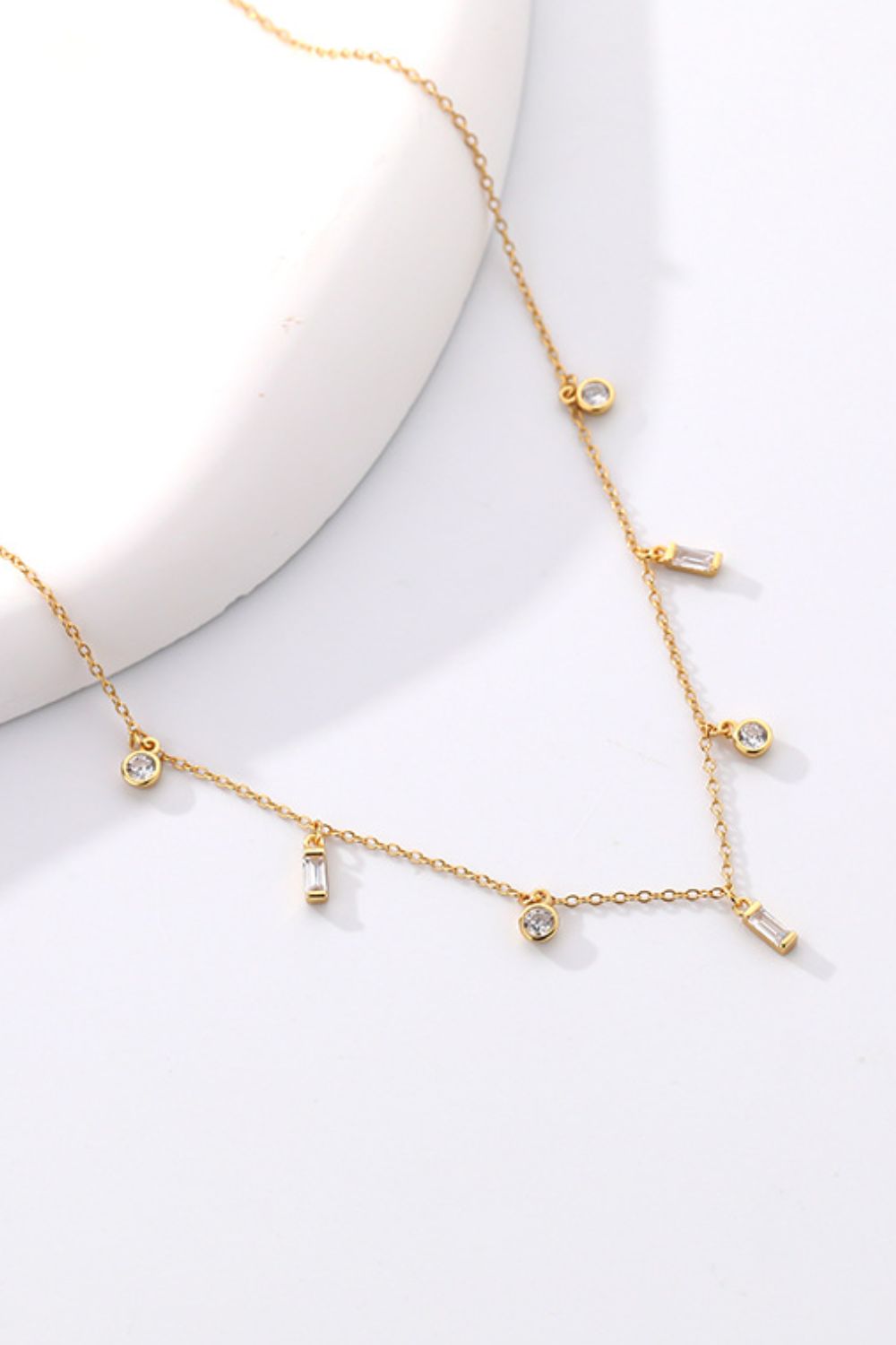 18K Gold Plated Multi-Charm Chain Necklace - Drazelle Store