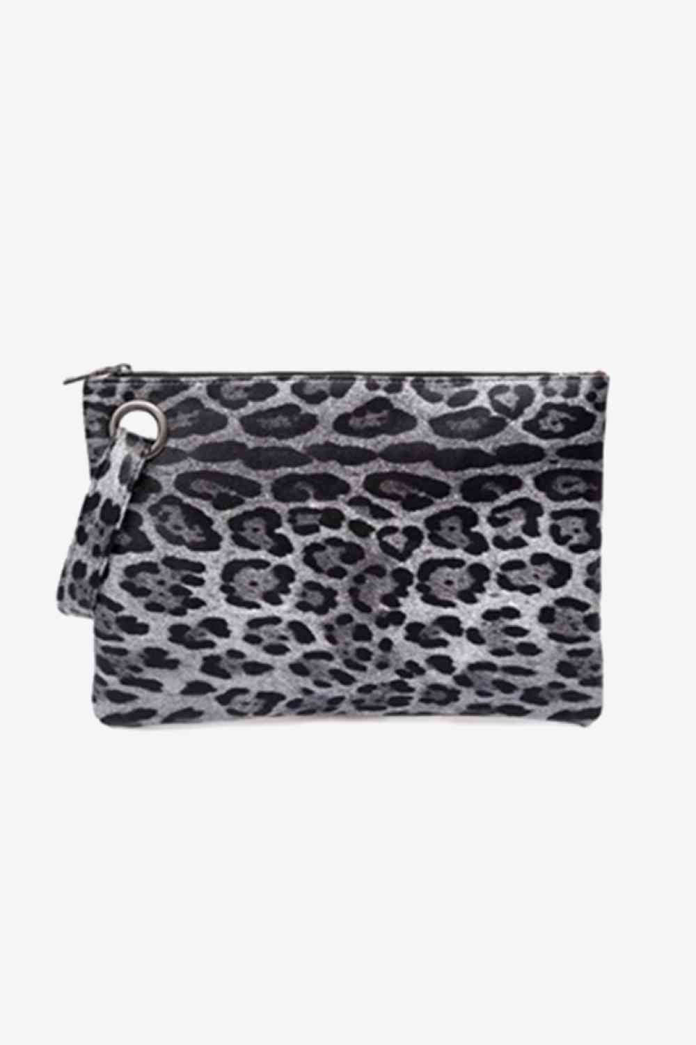 Leopard PU Leather Clutch - Drazelle Store