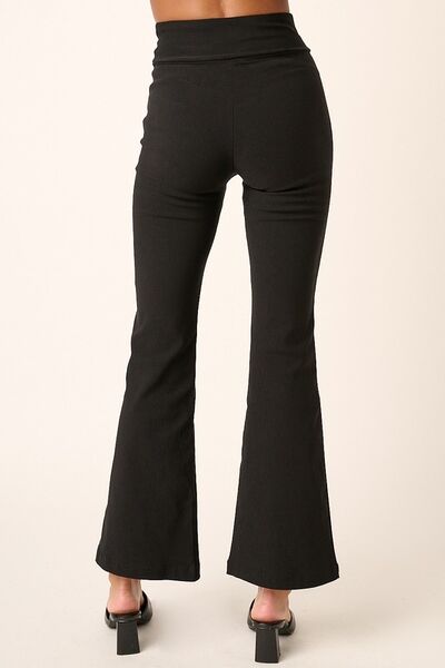 Mittoshop Surplice V Waist Flare Pants - Drazelle Store