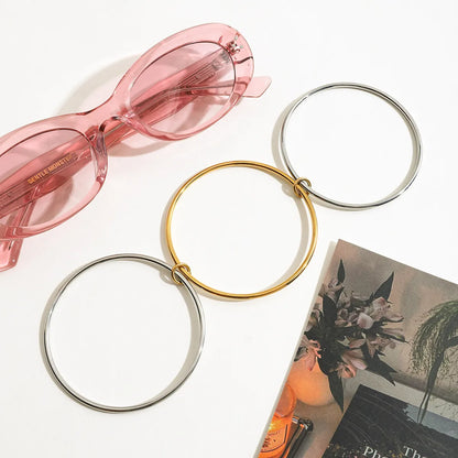 Two-Tone Multi-Layered Bangle Bracelet - Drazelle Store