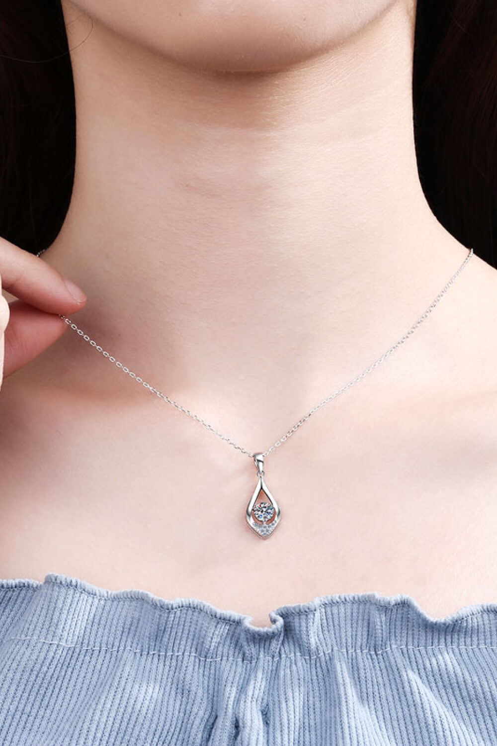 Glamorous Always Moissanite Pendant Necklace - Drazelle Store