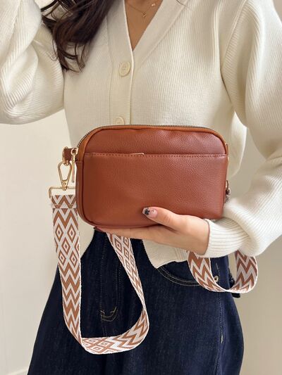 PU Leather Single Strap Crossbody Bag - Drazelle Store