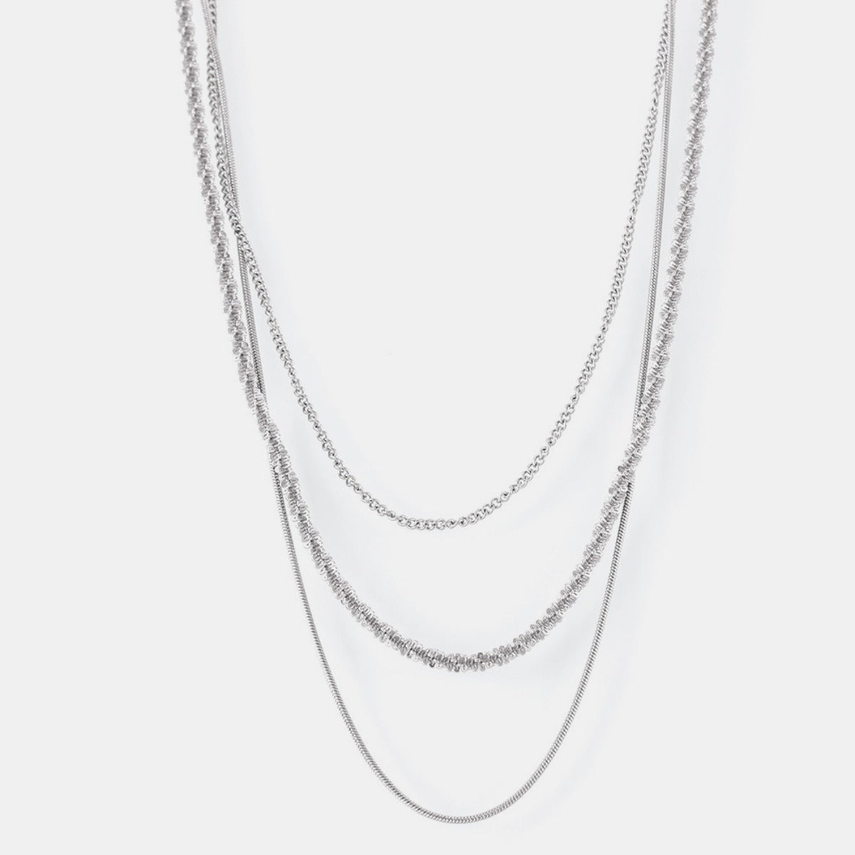 Titanium Steel Three-Layered Necklace - Drazelle Store