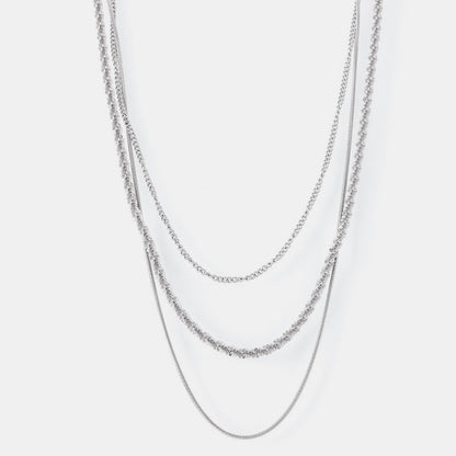 Titanium Steel Three-Layered Necklace - Drazelle Store