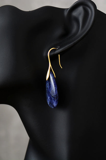 Natural Stone Teardrop Earrings -Drazelle Store